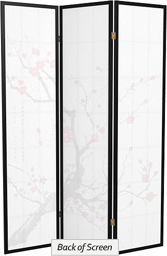 Miniatura 27 de Red Lantern SS-BLOSSOM-Black-4P - Divisor de habitación, 4 paneles, color negro Negro -,Natural,Rosewood,Miel,https://www.amazon.com/dp/undefined