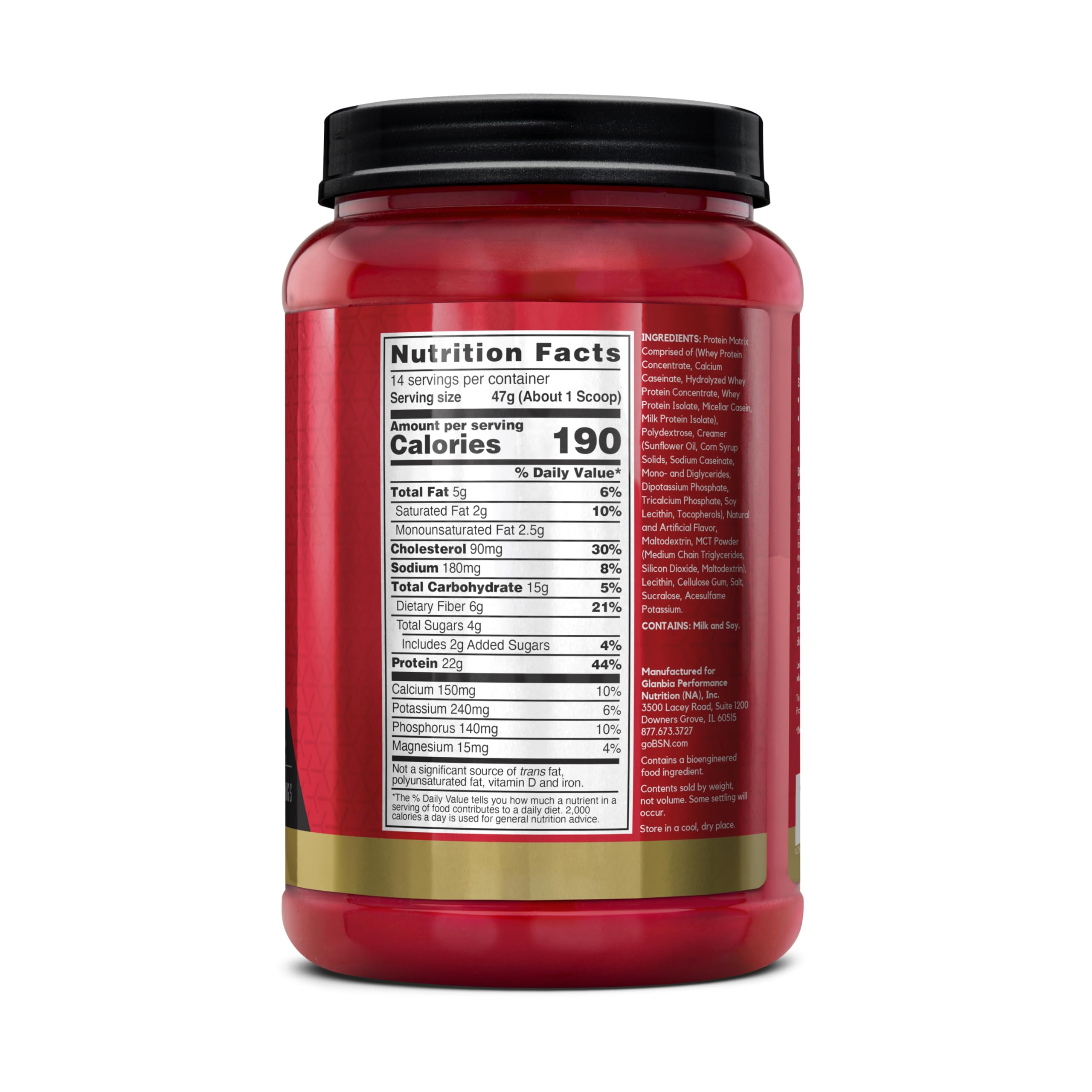 BSN SYNTHA-6 Premium Protein Powder, 6g Fiber, Whey Isolate, 14 Servings — Amazon image 5