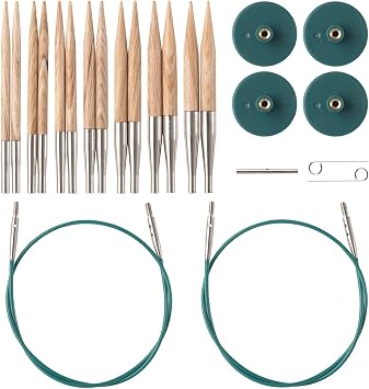 Knit Picks Options 2-3/4" Short Tip Interchangeable Knitting Needle Set Sunstruck
