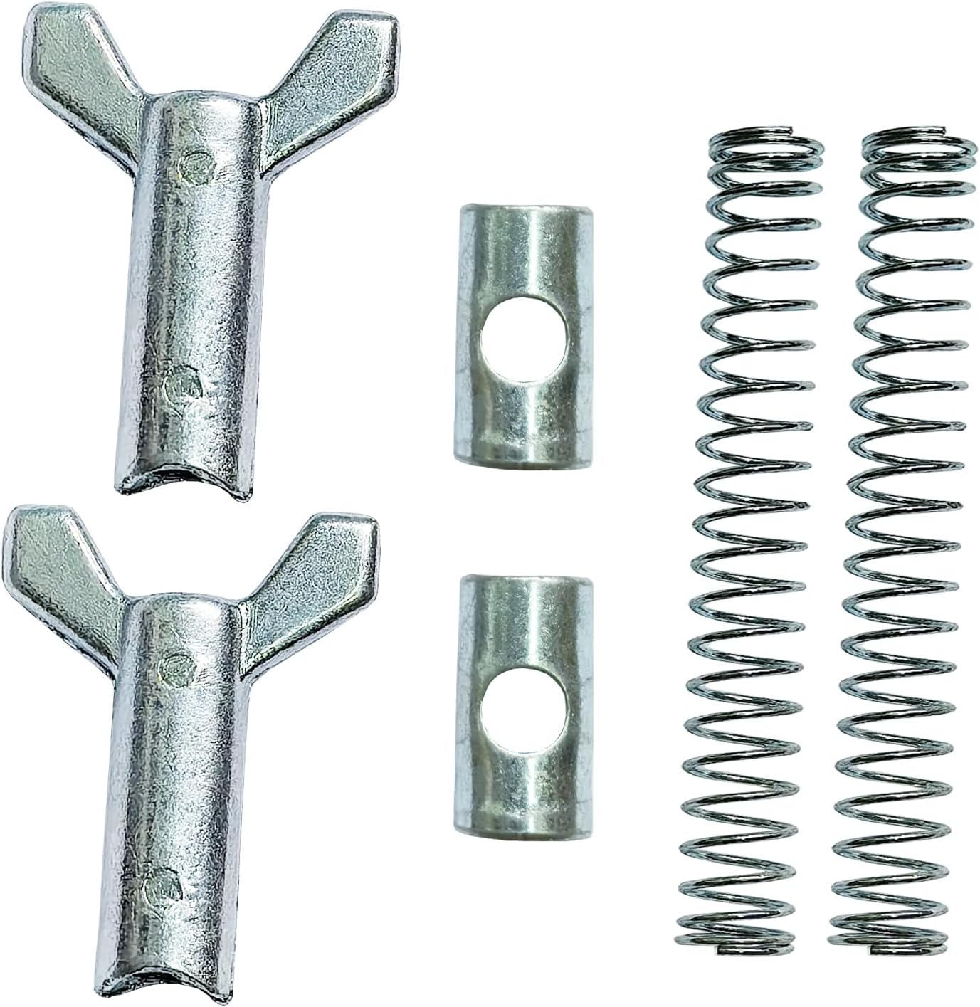 2 Sets Rear Brake Adjuster Hardware Kit Adjusting Nut Joint Spring Compatible with Honda FourTrax 300 Rancher 350 400 420 Foreman 400 500 520 Recon 250 TRX250 TRX125 TRX200 TRX70 TRX90