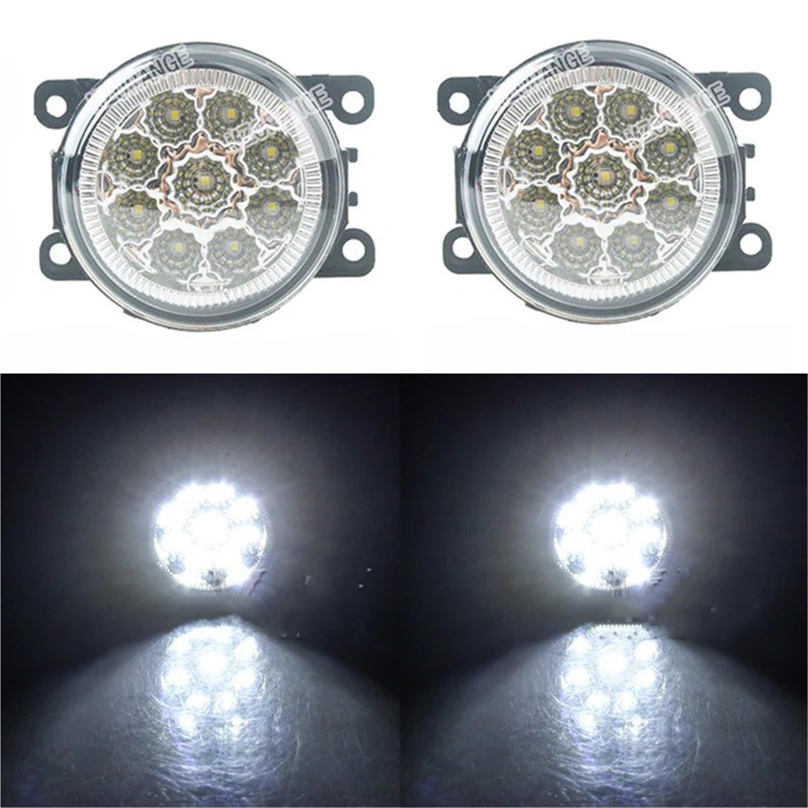 Fari Fendinebbia Paraurti Per Subaru XV Per Crosstrek 2018-2020 Copertura Fendinebbia Faro Anteriore Paraurti Anteriore Cornice Foro Fari Fendinebbia(1 set led A)