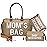 printe Moms Bag, Hospital Bag for Labor and Delivery, Large Mom\'s Diaper Tote for Mom Travel, Waterproof Baby Handbag with 2 Organizer Pouches, Khaki