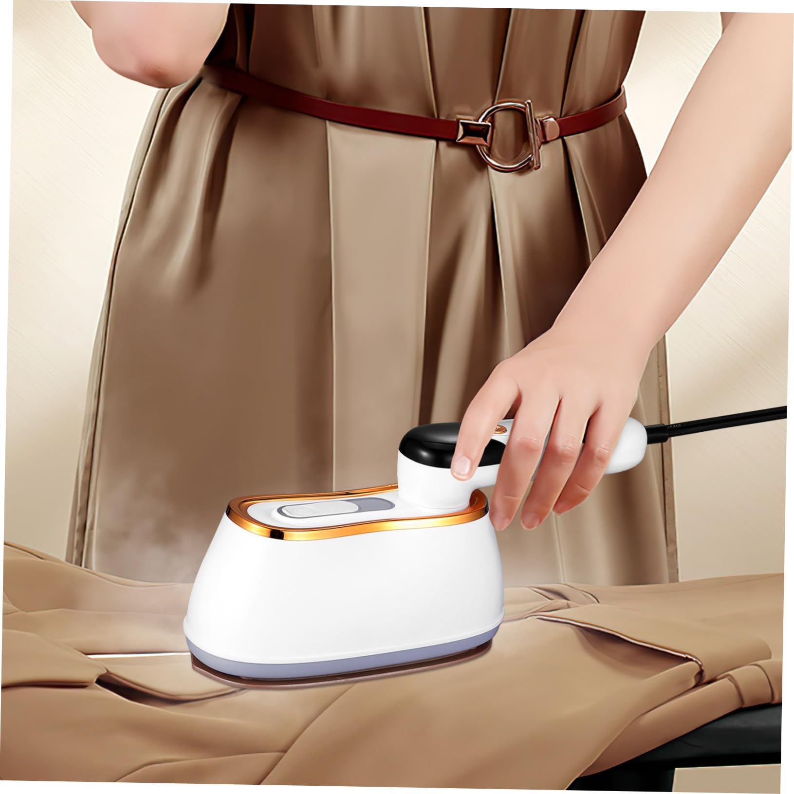 Cabilock Ropa Portátil Mini de Prendas para Viajes Máquina de Planchado de Calentamiento Rápido Fuerte Penetración de Vapor con Enchufe Europeo
