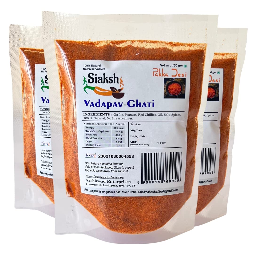See full amazon price history chart for Siaksh Instant Ready to use Vada pav ghati/Chutney - a Dry Garlic Peanut Powder Mix Gives Authentic Taste of Mumbai Vadapav- 150g (Pack of 3) Siaksh Instant Ready to use Vada pav ghati/Chutney - a Dry Garlic Peanut Powder Mix Gives Authentic Taste of Mumbai Vadapav- 150g (Pack of 3) (B09W5XJ1QX) Amazon Price History, Amazon Price Tracker