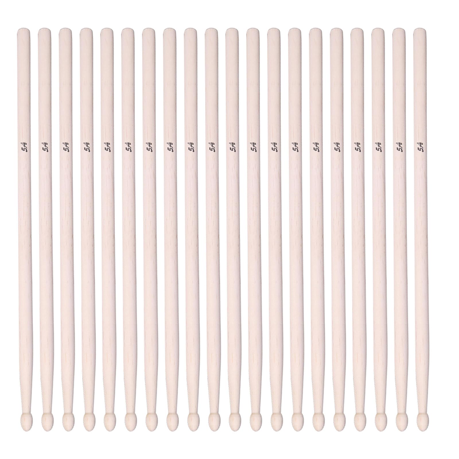 10 paires de baguettes de batterie en bois d'érable 5A - Baguettes de percussion - Outils d'entraînement pour batteur - de rechange en bois - de caisse claire pour la pratique