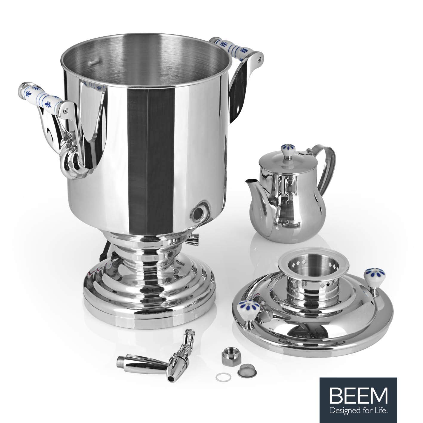 BEEM Samowar, acciaio inox