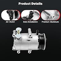 Vista 3 de cciyu Compresor de aire acondicionado compatible para Ford Focus 2.0L 2012-2014 AC Compresor para coche