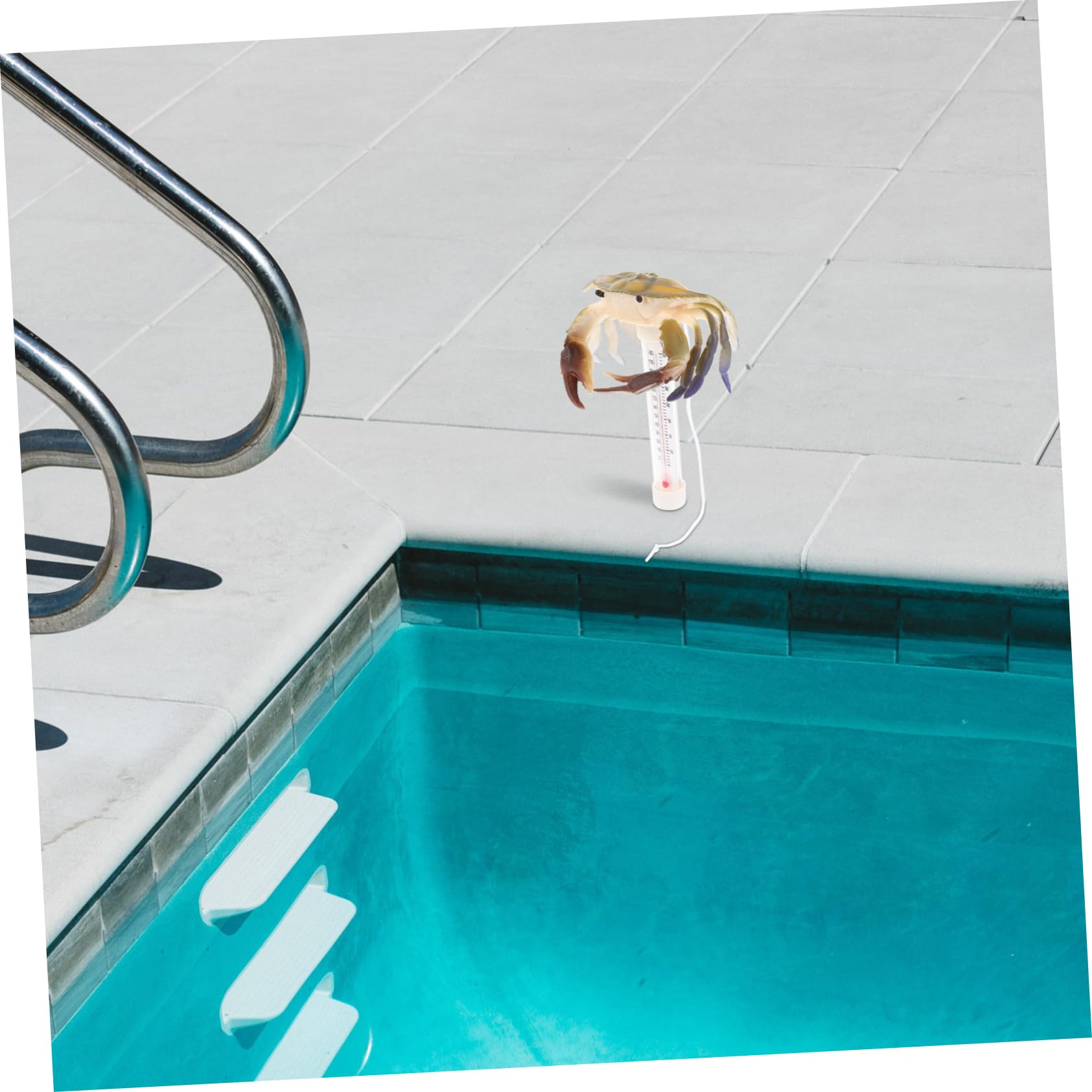 PRETYZOOM 4 Stück Schwimmbad-thermometer Poolthermometer Für Den Sommer Schwimmendes Poolthermometer Schwimmbadstütze Party-schwimmthermometer Sommer Badewannenthermometer Plastik