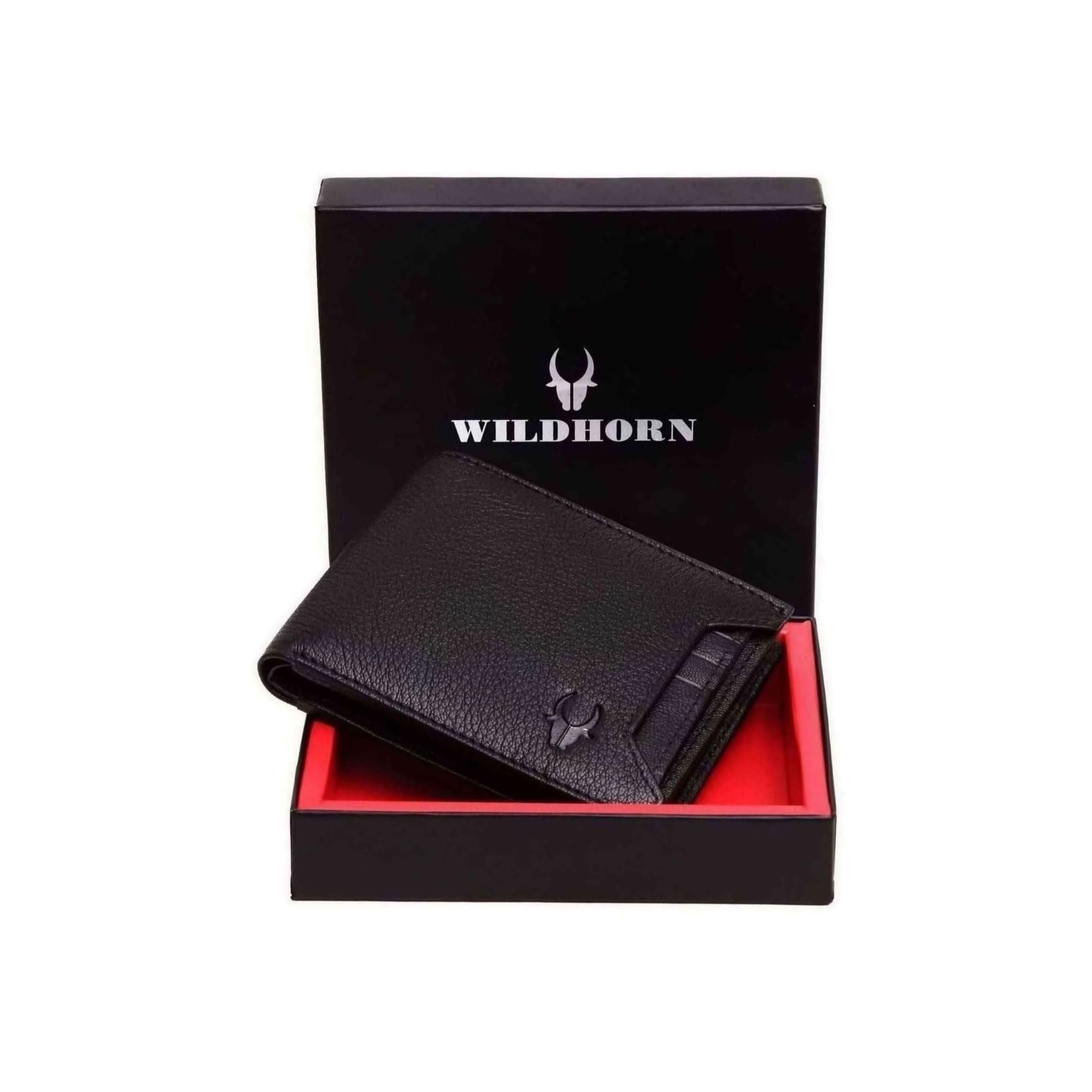 wildhorn Rfid Protected Leather Wallet For Men, Black-picture-27