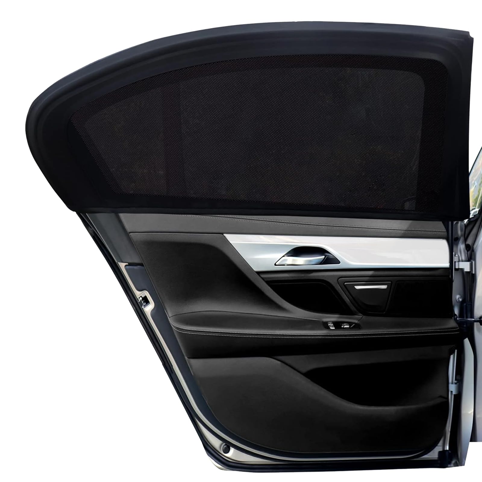 2 Stück Sonnenschutz Auto Baby,Sonnenschutz Auto mit UV Schutz, 100x70cm Dehnbarer Sonnenschutz für Das Auto,Universal Passend für die meisten (99%) Autos