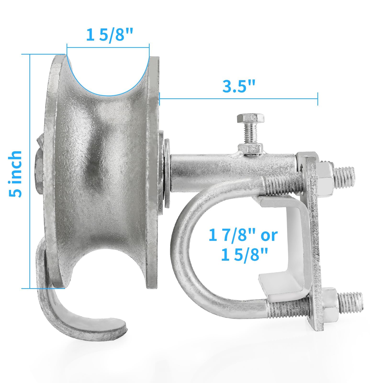 Sliding Gate Rollers - 5" Pipe Track Wheels -2 Sliding Gate Rollers - 5" Pipe Track Wheels -2