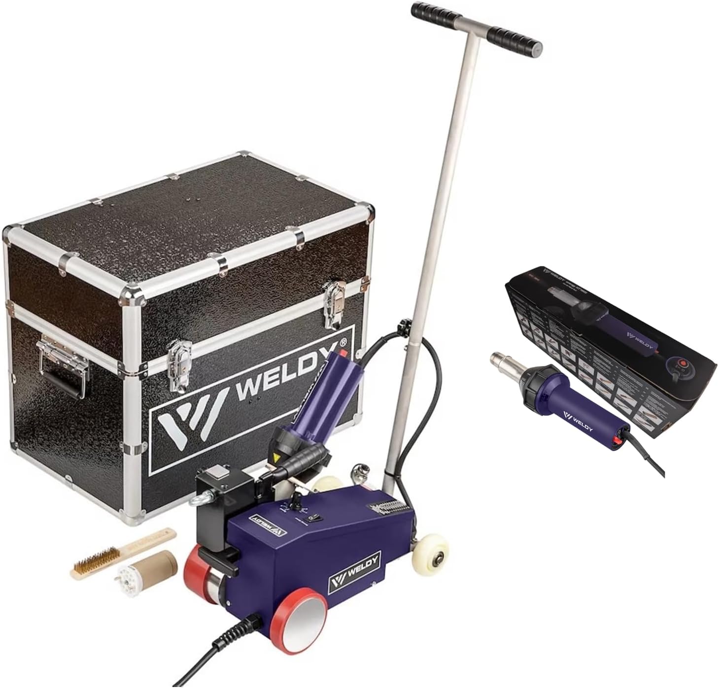 Weldy 3500W RW3400 Roofer Auto TPO PVC Membrane Hot Air Welder +110V 1600W Hot Air Gun Tool