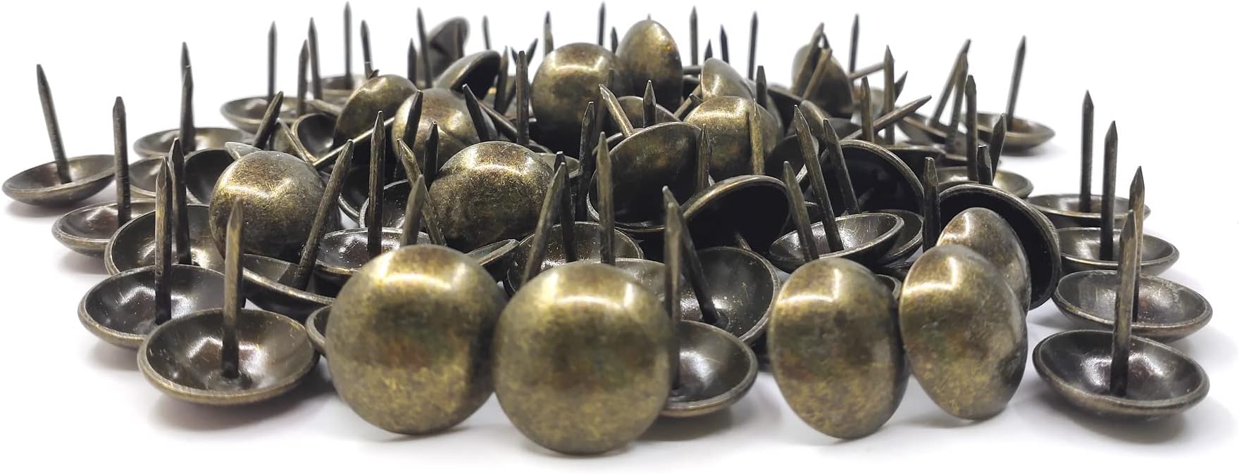 Decotacks® Large Antique Brass Finish Upholstery Nails/Tacks 1 Inch