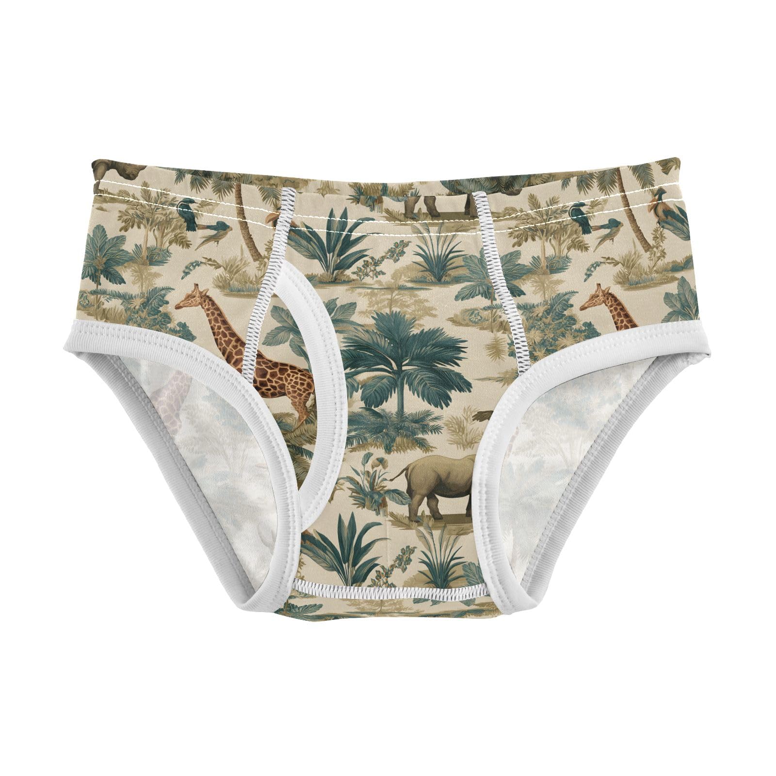 Boys Exclusive Briefs Toddler Underwear 95 Combed Cotton Boxerbriefs 2T Wild Animal