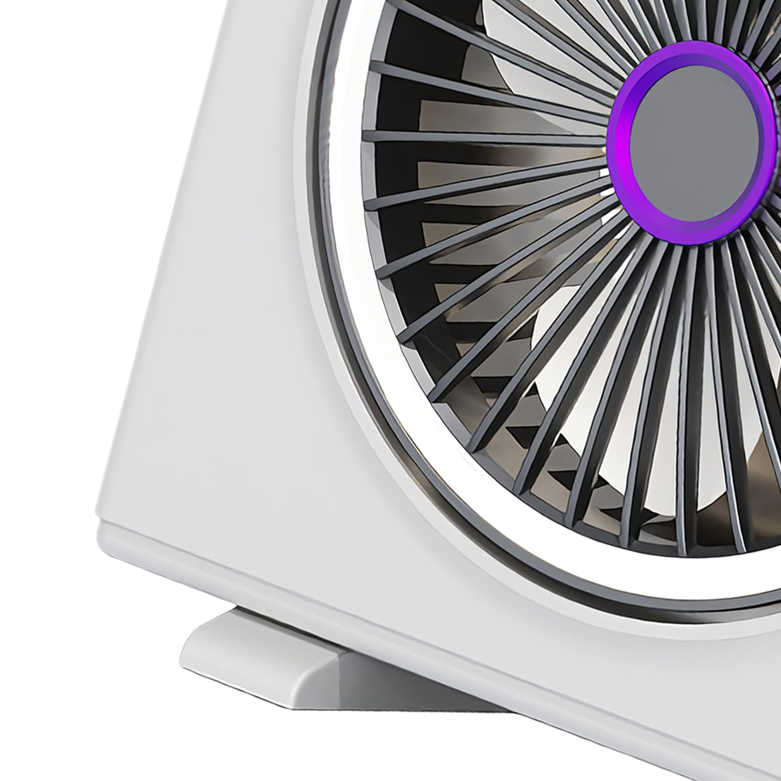 Ventilatori da tavolo per la camera da Ricaricabile con Angolazione | Ventilatore Portatile da Tavolo per Comodino per Casa Scuola Ufficio Esterno Campeggio Viaggi Picnic