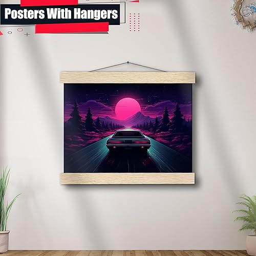 Miniatura 3 de Unique Synthwave Style Retro Art, 80s style art, framed poster print, guest room art, cool living room art, Art Decor, Wall Art