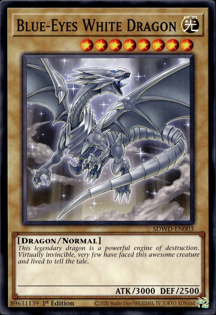 Blue-Eyes White Dragon (SDWD-EN003) - SDWD-EN003 - Common - 1st Edition