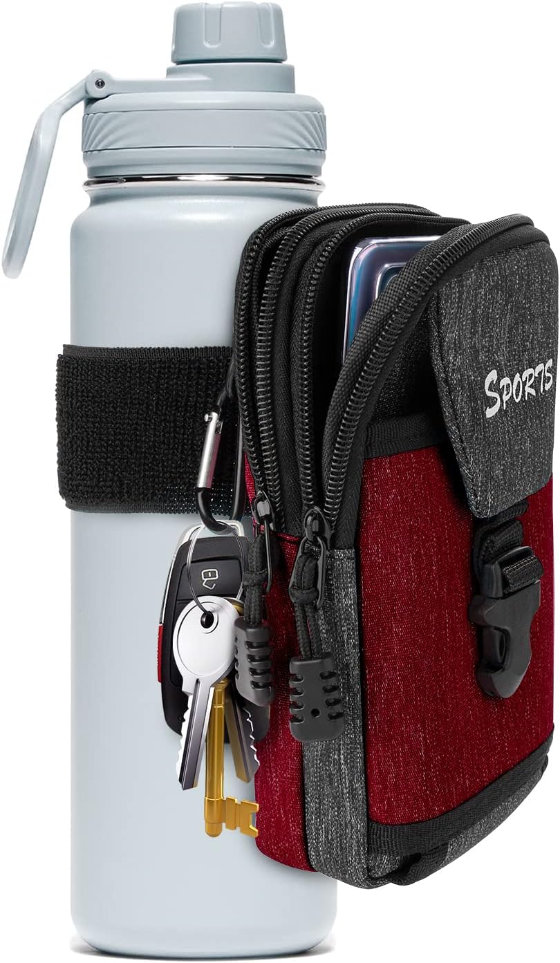 Flyangle Phone Holder Wallet Pouch for Gym, Gym Water Bottle Wallet Pouch Bag with