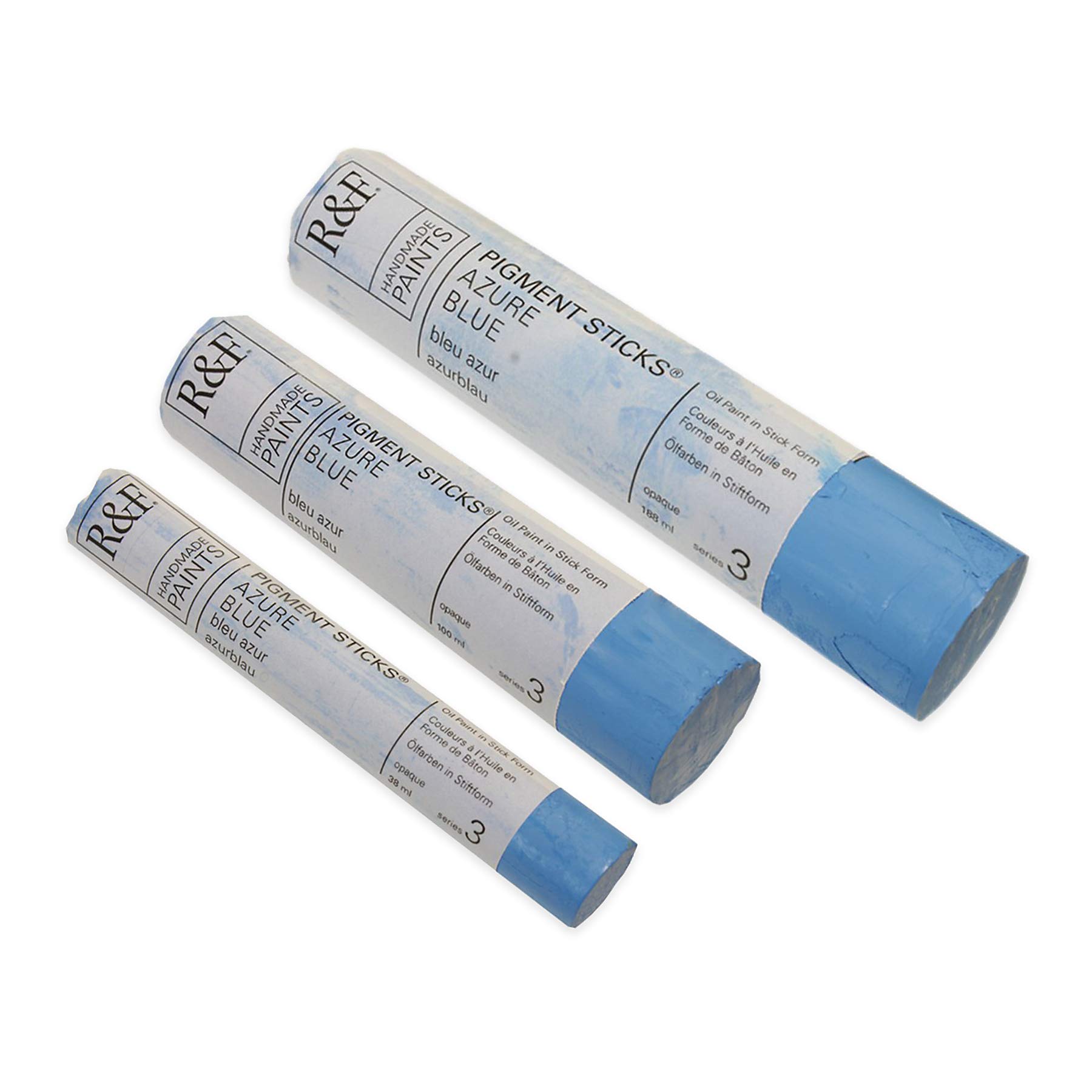 R&F Pigment Sticks Matita Ad Olio 38ml, Colore Azure Blue, Alta Pigmentazione, Prodotta In USA