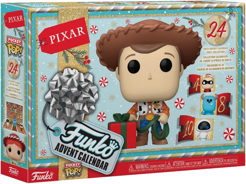 Pop! Advent Calendar: Pixar - Disney Pixar - 24 Days of Surprises - Collectible Vinyl Mini Figures - Mystery Box - Gift Idea - Holiday Present for Girls, Boys & Kids - Christmas Countdown