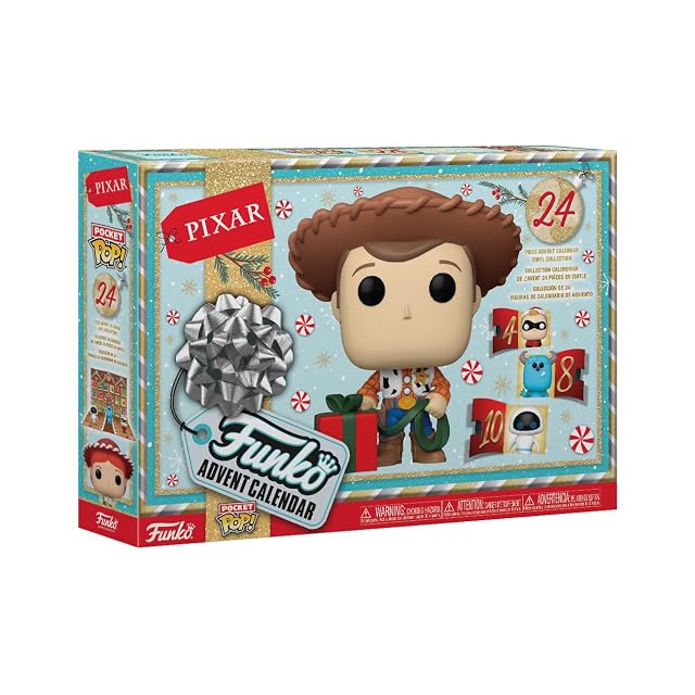 Funko Advent Calendar: Pixar Collection 2024-24 Días de Sorpresas - Minifigura de Vinilo Coleccionables