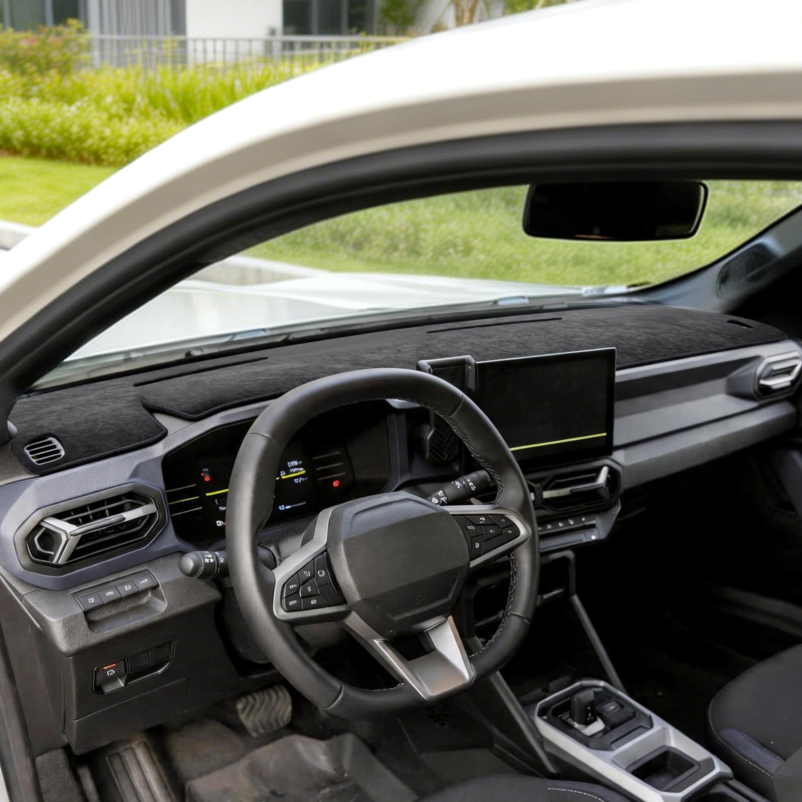 Copertura parasole per cruscotto dell'auto, per Dacia Duster 2024-2026 Bigster 2025-2027 antigraffio, antiscivolo, accessorio per interni (flanella)