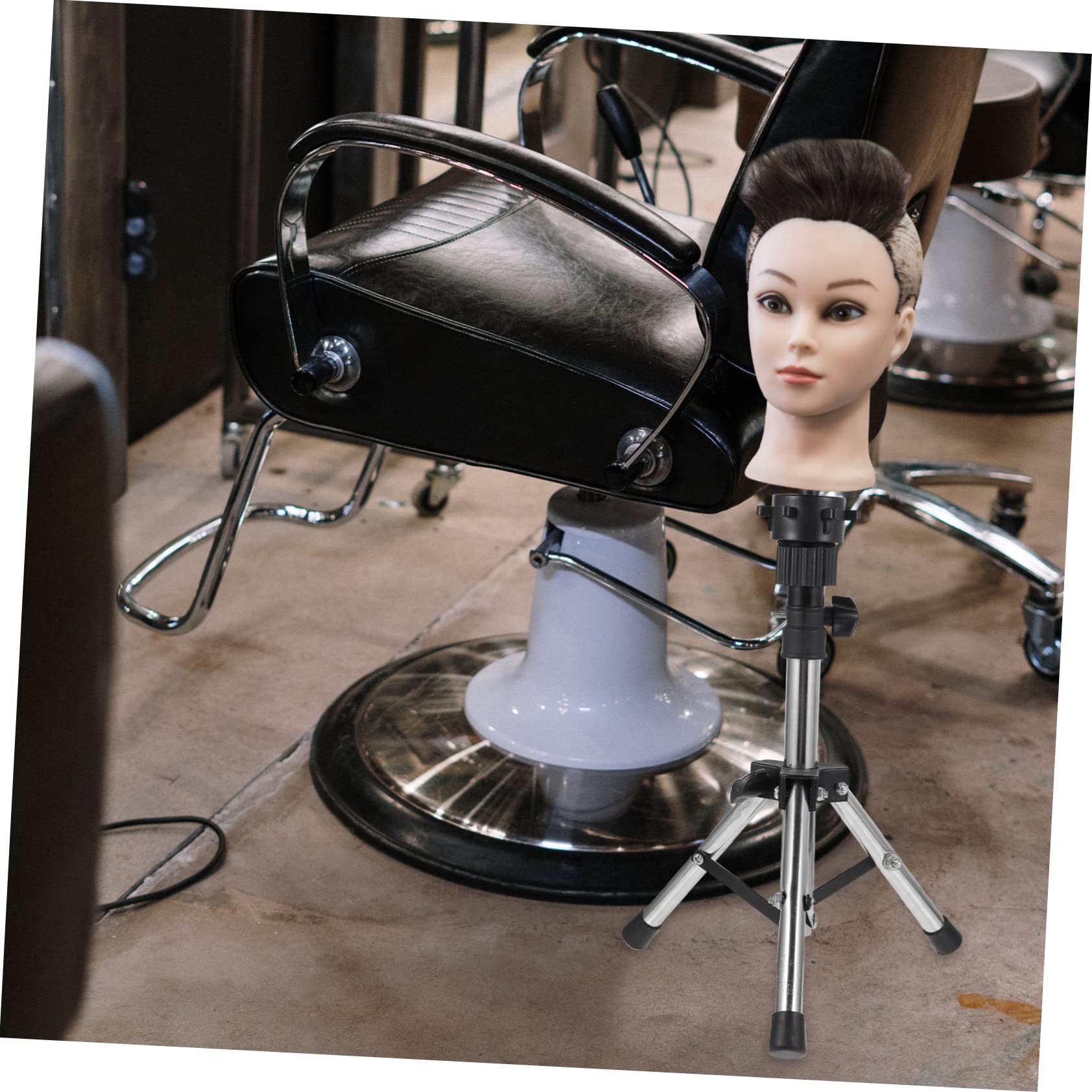LIFKOME Wig Stand Tripod Telescopic Mannequin Head Holder for Styling Height Display Stand Suitable for Cosmetology Practice and Salon Use Materials Safety Environmental