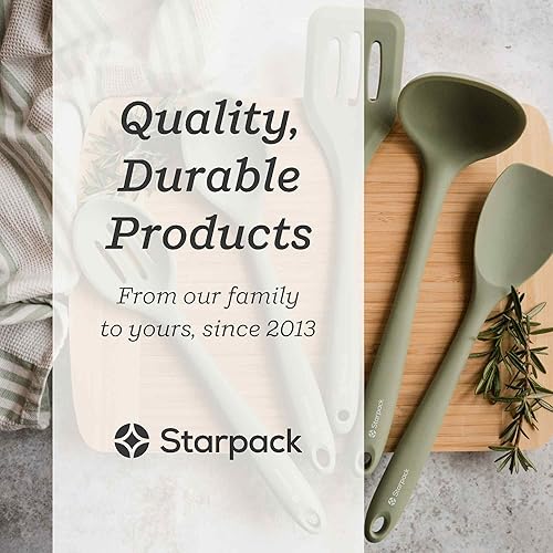 Miniatura 5 de Starpack - Juego de utensilios de cocina de silicona (5 piezas)  10.5 pulgadas  Juego de utensilios de cocina resistentes al calor hasta 600 F