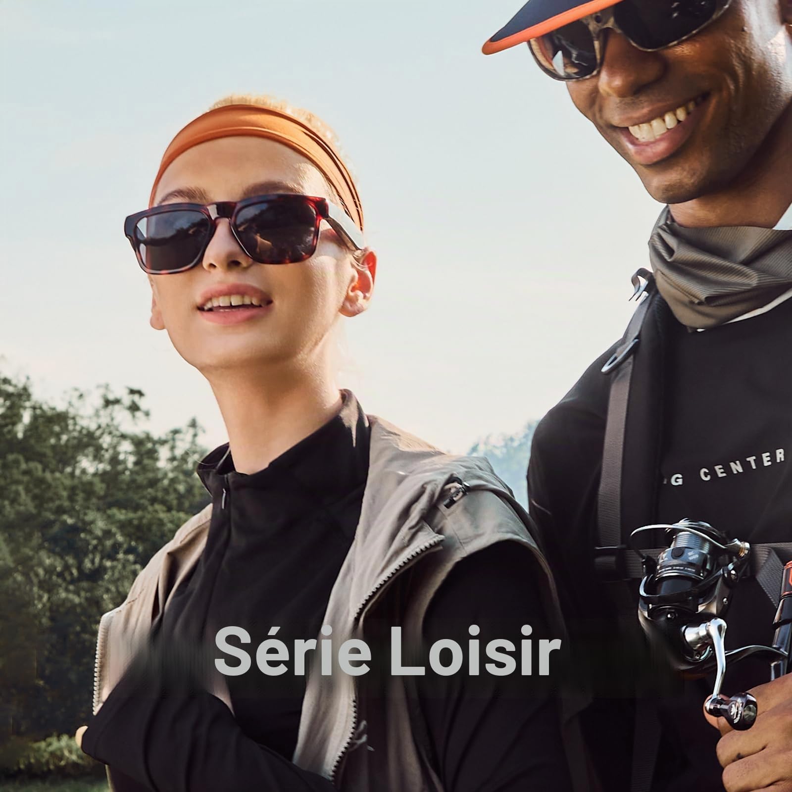 OhO sunshine Bluetooth Audio Sunglasses, Lightweight Open Ear Sport Glasses, 10H Playtime, UV400 ANSI Z87.1, Water Resistant with Voice Control
