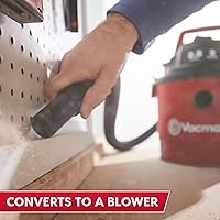 Vista 5 de Vacmaster 2.5-Gallon* 2 Peak HP Wall Mountable Wet/Dry Vacuum – VOM205P 1101