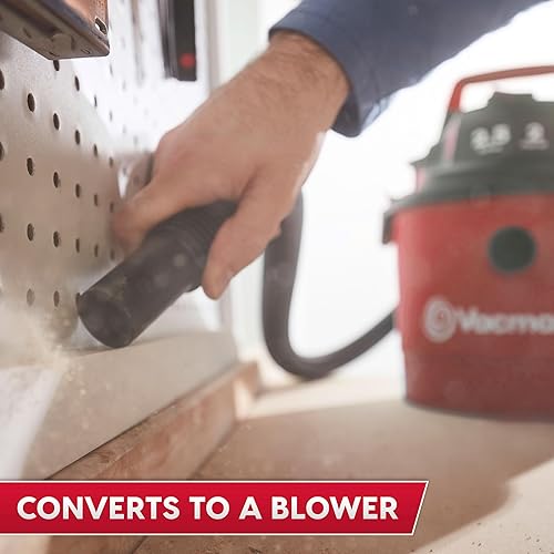 Miniatura 5 de Vacmaster 2.5-Gallon* 2 Peak HP Wall Mountable Wet/Dry Vacuum – VOM205P 1101