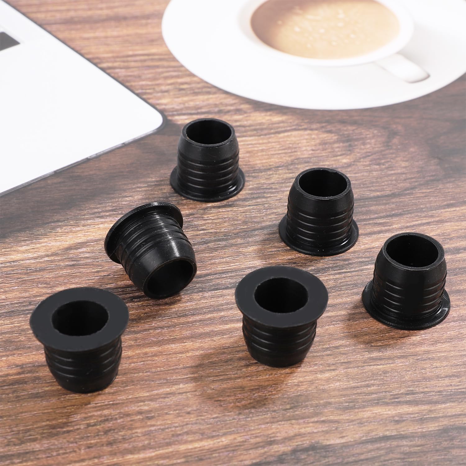 6pcs Liquor Pourer Adapters, 1in/25mm Neck Liquor pour Spout Adapter Fits Large Liquor Bottles and Olive Oil Bottles Bar Pourer Attachments Convert Any Spout into a Large Pour Spout