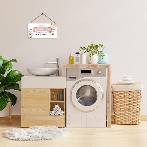 Miniatura 5 de Placa decorativa para colgar en la pared, letrero de cuarto de servicio, letrero de arte de pared para decoración de estantes de puerta, letreros de