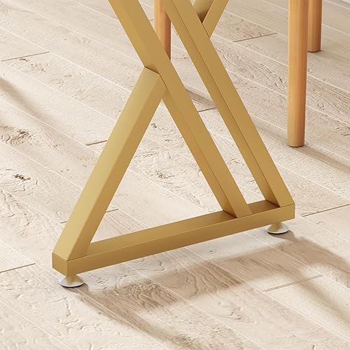 Miniatura 5 de HEONITURE Patas de mesa de 28 pulgadas, patas de escritorio modernas de metal, patas de comedor industriales de doble triángulo para mesa, patas de