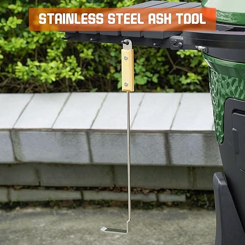 Miniatura 4 de Onlyfire - Rastrillo de carbón de acero inoxidable para Kamado y parrilla de cerámica como huevo verde grande, Kamado Joe, Pit Boss, Louisiana,