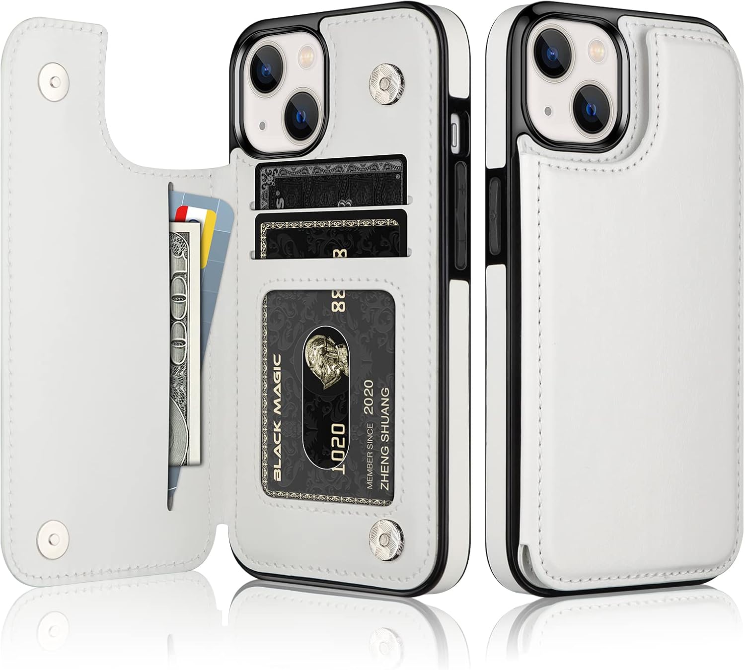 Vofolen for iPhone 14 Case with Card Holder Slots Wallet Cases for ...