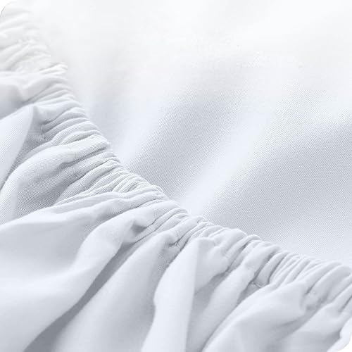 Miniatura 2 de Juego de sábanas de 4 piezas, 100% algodón egipcio de 1000 hilos, sábanas suaves de hotel de lujo para colchones de hasta 18 pulgadas de
