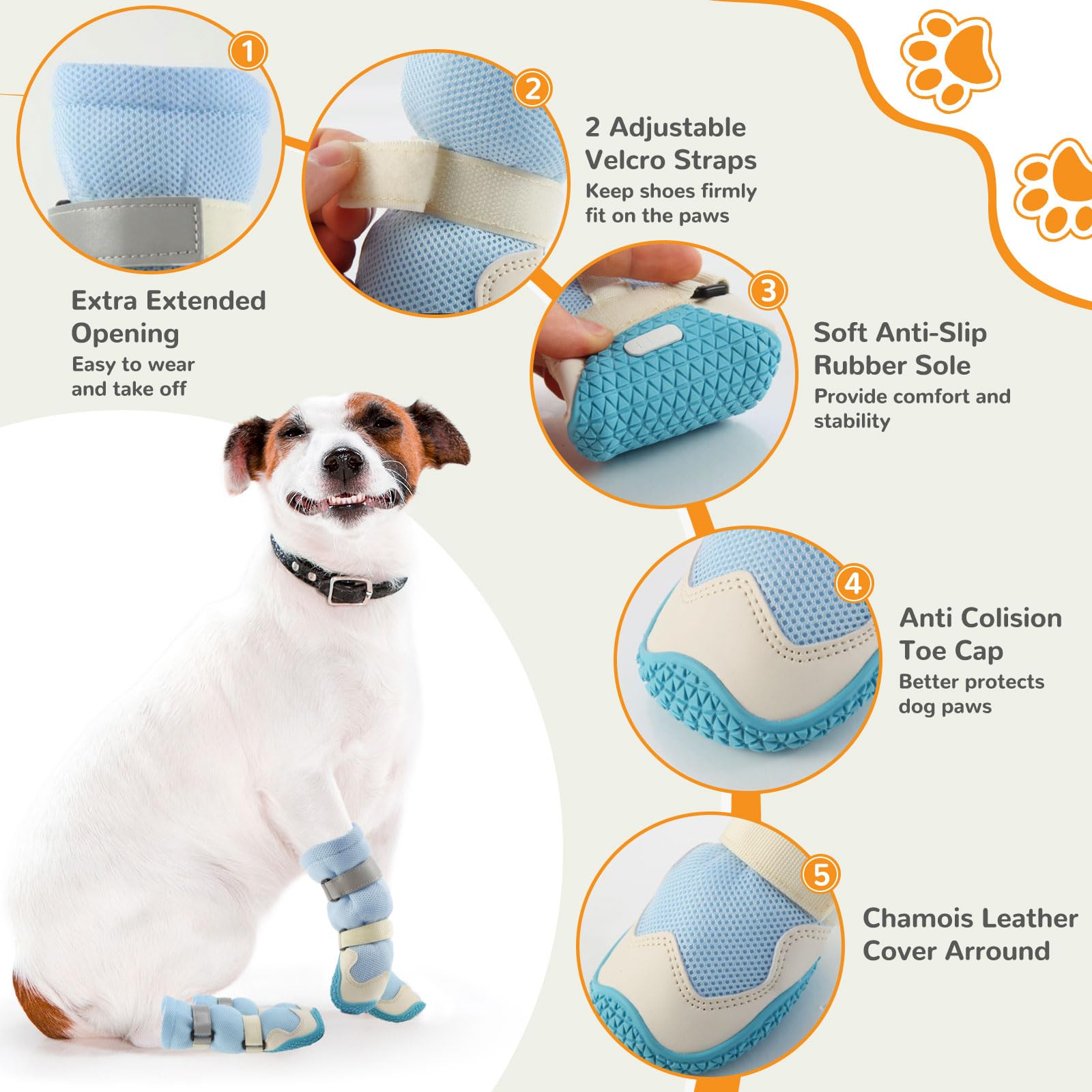 Chaussures pour chiens de grande taille et de taille moyenne