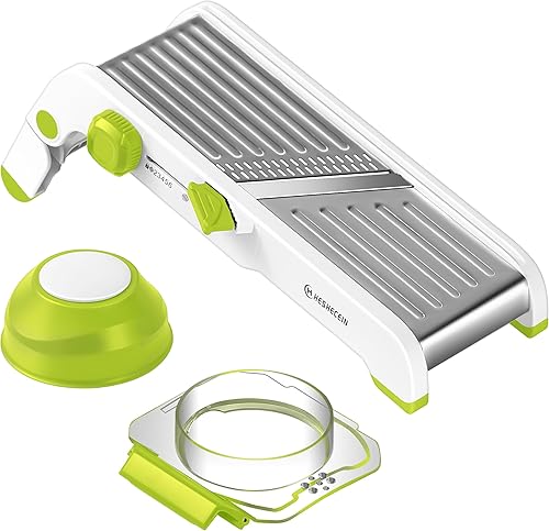 Miniatura 9 de Cortadora de mandolina 24 en 1 para cocina, cortador de mandolina ajustable para cocina, picador de alimentos, rebanador de alimentos de mandolina