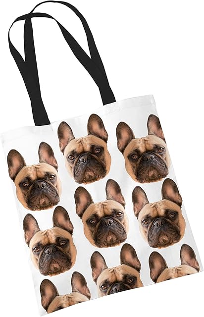 French Bulldog Tote Bag Gifts for Dog Lovers Print Bags with Dogs on