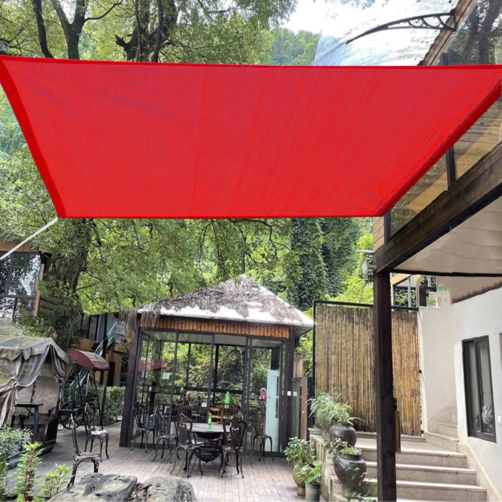 Tissu d'ombrage 90% respirant filet anti-UV avec œillets pour terrasse et pergola