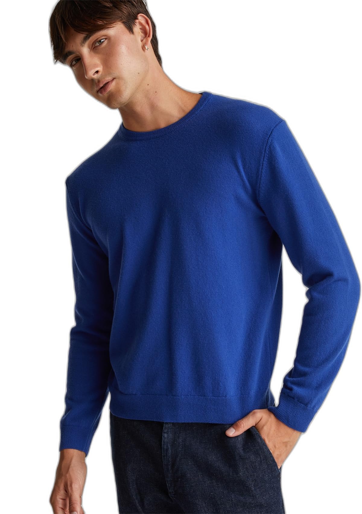 United Colors of Benetton Maglia G/C M/L 1002u1g34 Maglia Girocollo Manica Lunga Uomo (Pacco da 1)