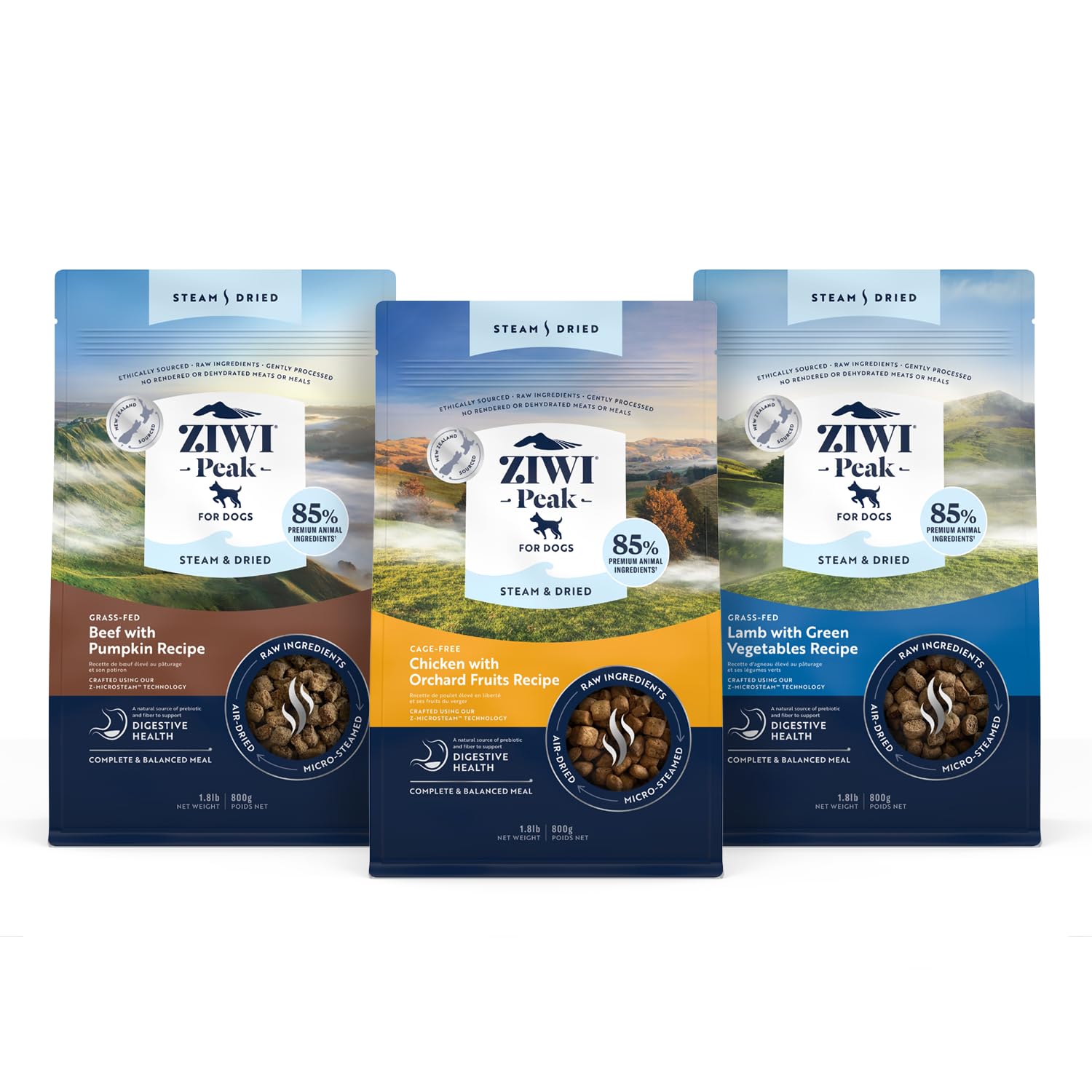 Amazon.com : ZIWI Peak Steam & Dried Dog Food Bundle – High