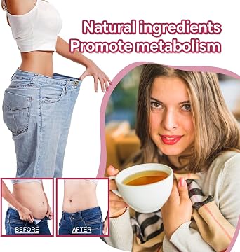 Detox Tea – 56 Days Herbal Tea Cleanse Tea with Green Tea, Oolong Tea, Dandelion | Supports Metabolism, Digestion & Reduces Bloating Belly Fat | Vegan, Peach Flavoured Wellness Tea for Women & Men
