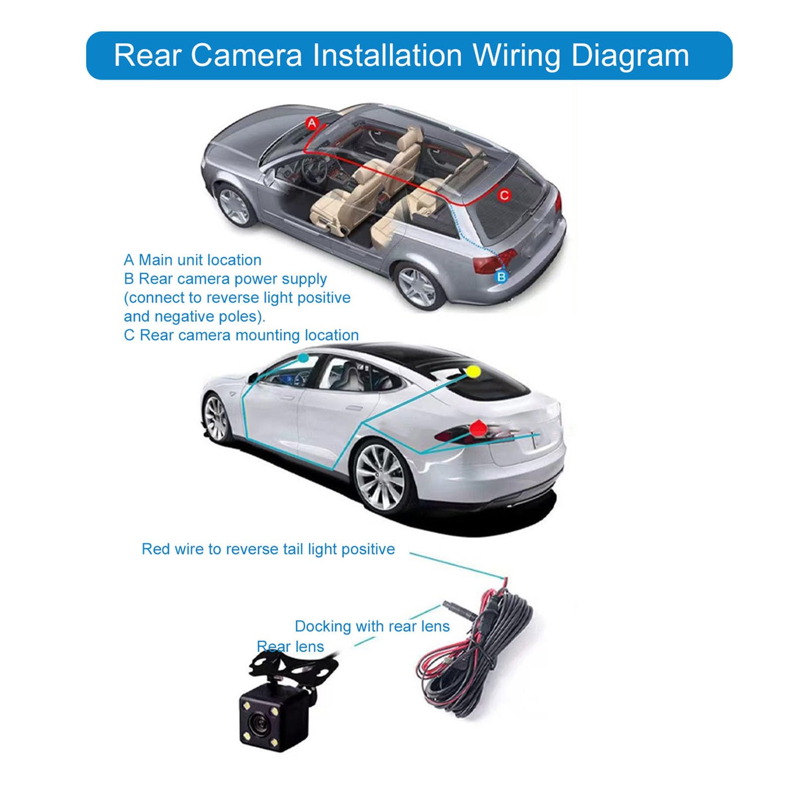 Dash Cam 4K con WiFi Integrato, Registratore Videocamera Cruscotto Anteriore Posteriore, Controllo APP, Visione Notturna, Grandangolo 150°, Sensore G, Registrazione in Loop