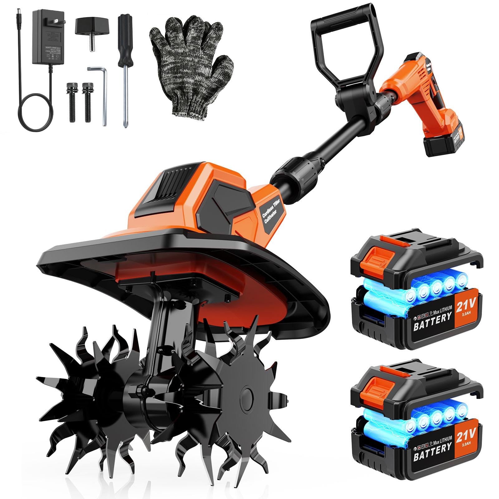 Lazenry Brushless Cordless Tiller