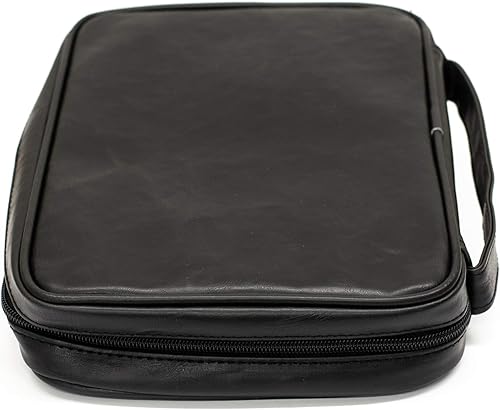 Miniatura 7 de Funda de piel envejecida para Biblia con bolsillo con cremallera y asa