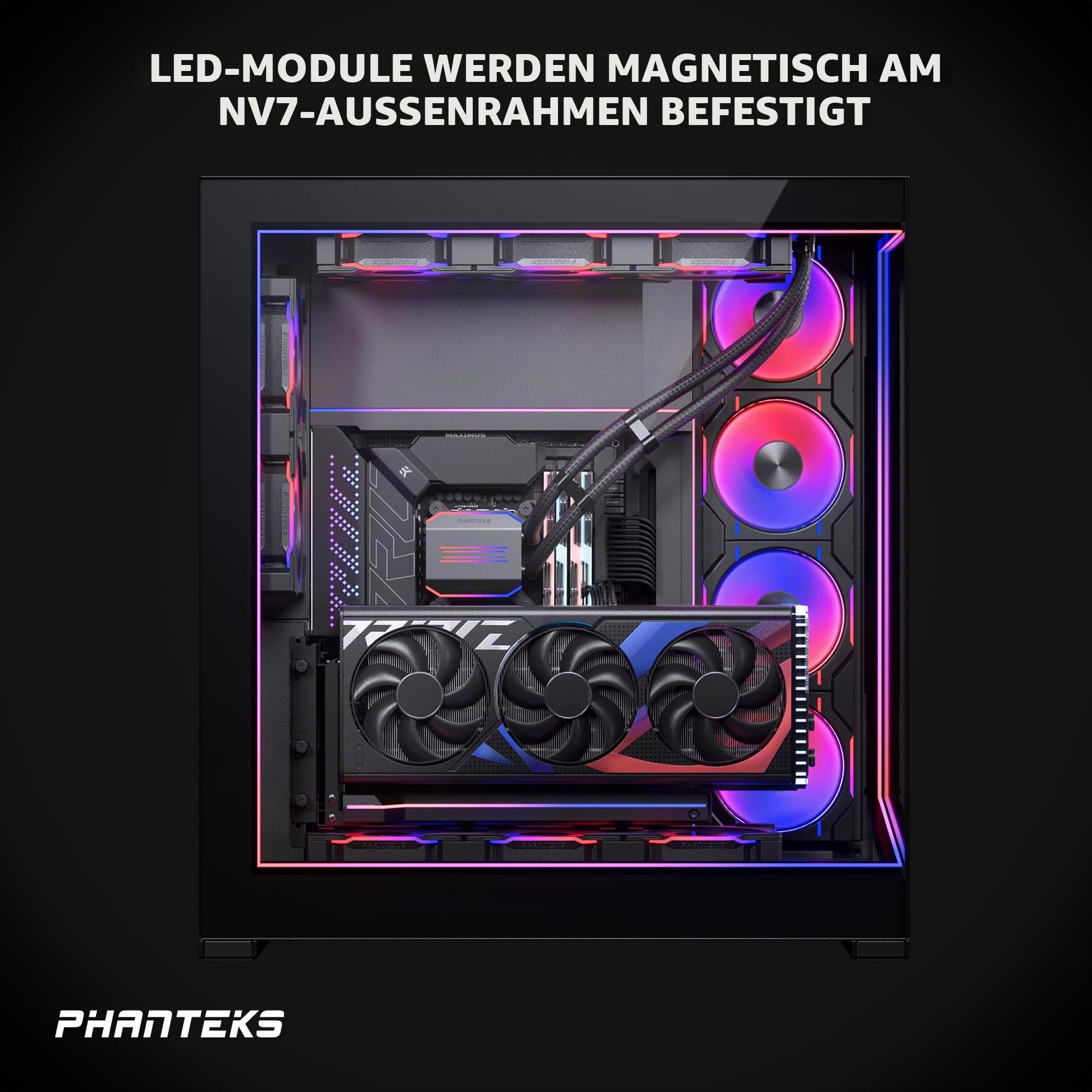 Phanteks Nv7 Full Tower Kit Di Potenziamento Della Luce Rgb (phanteks Nv7 Led Kit - Black)