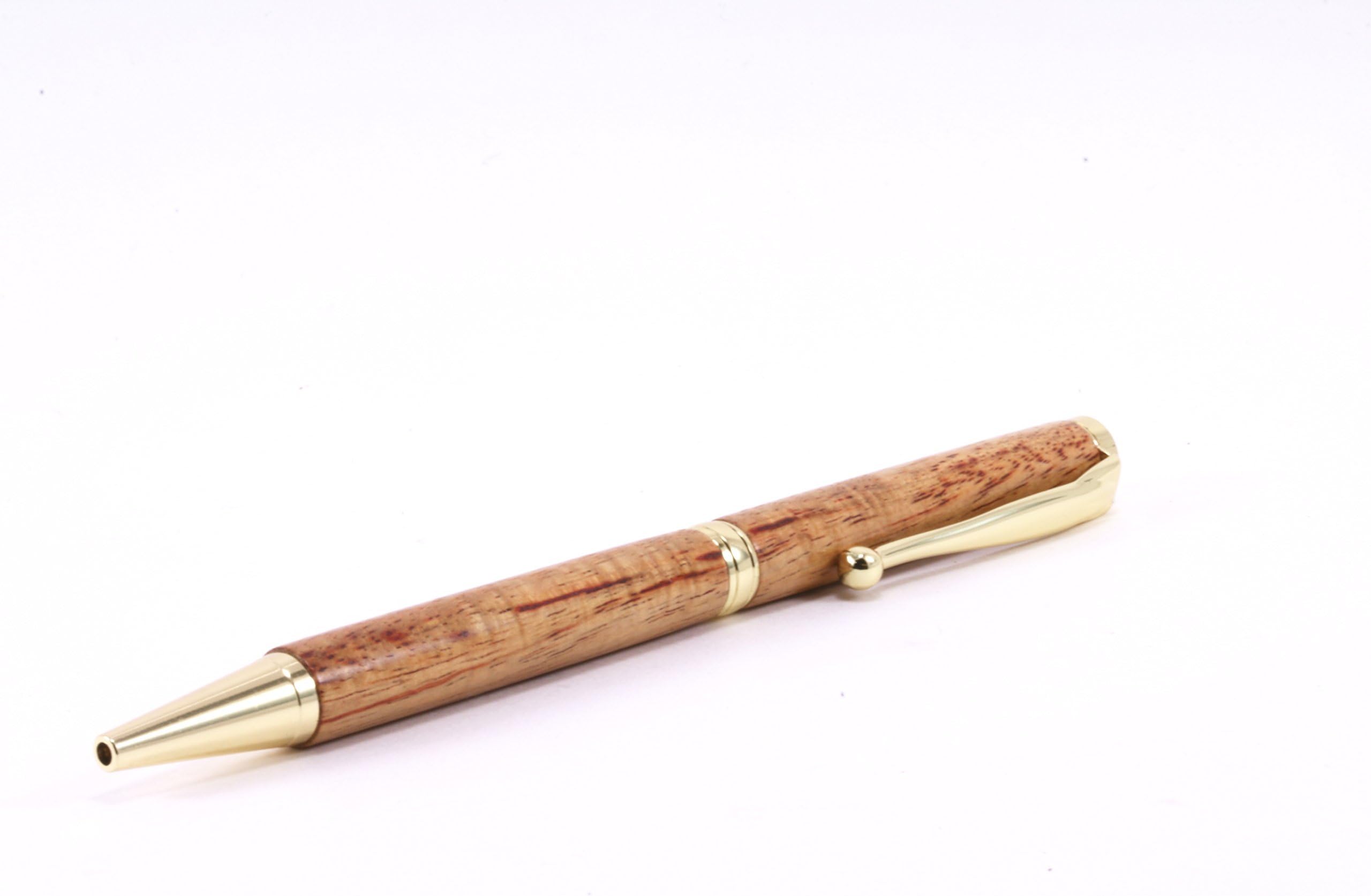 Engraved Slim Canary Wood Twist Pen - Personalization Options Available