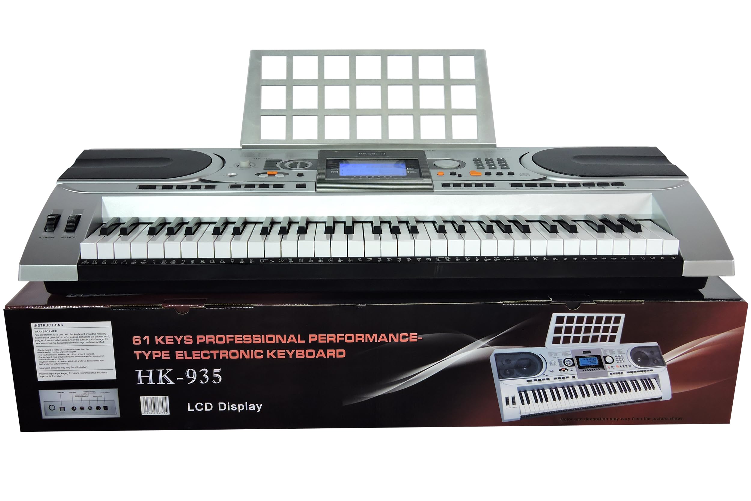 Teclado Musical Arranjador 61 Teclas HK-935 Midi - Profissional